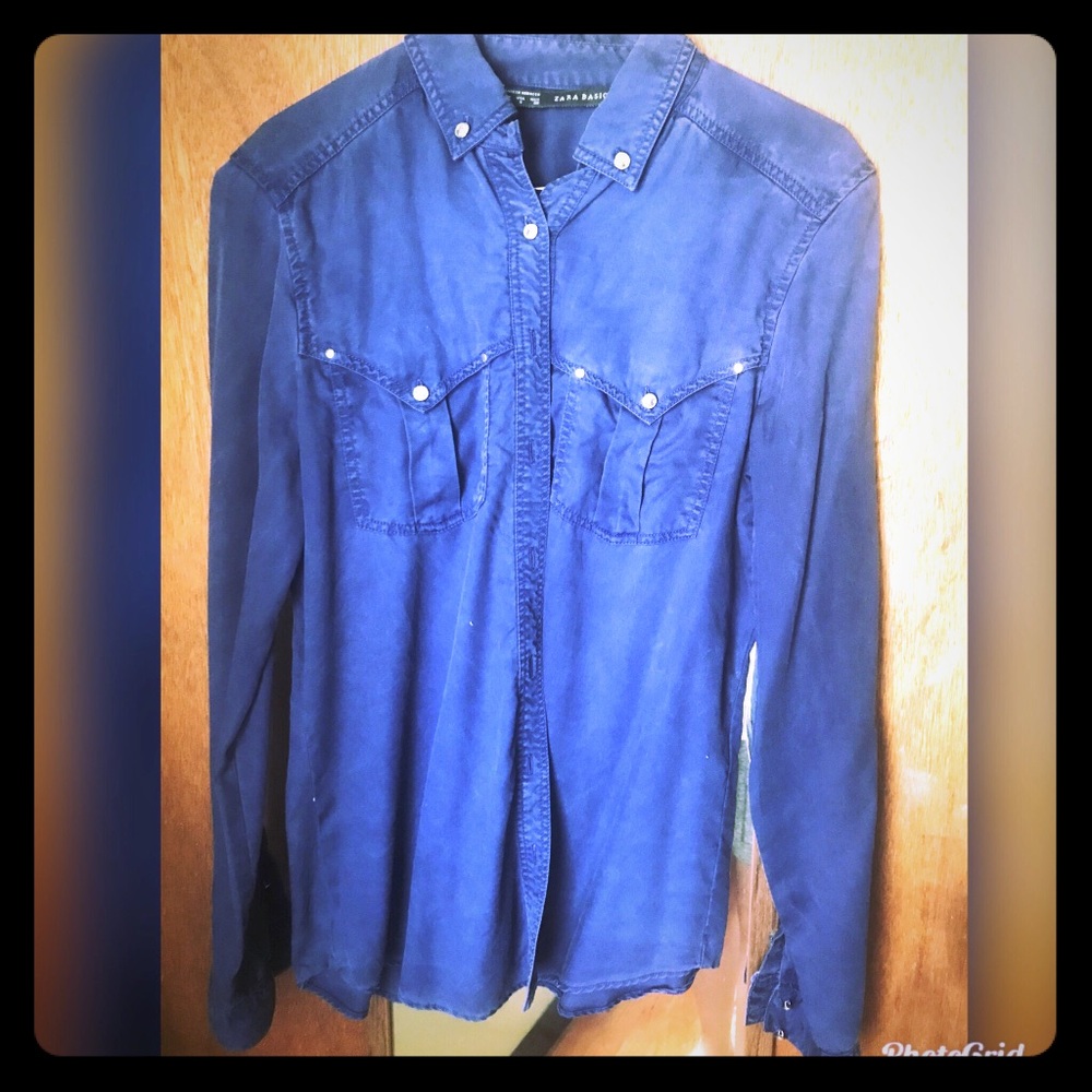 Cow boy style button down shirt